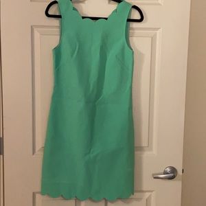 JCrew Scalloped Hem Mint Dress